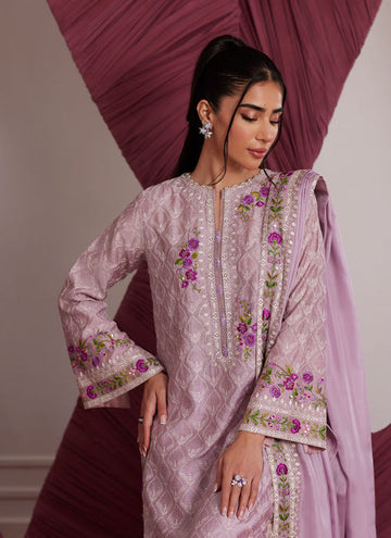 Farah Talib Aziz Rosa Mauve Shirt And Dupatta Online Shopping